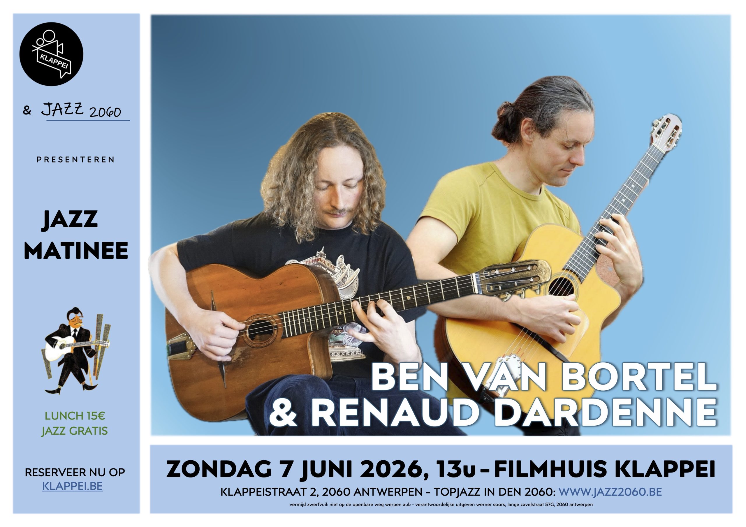 Jazz Matinee met Ben Van Bortel en Renaud Dardenne