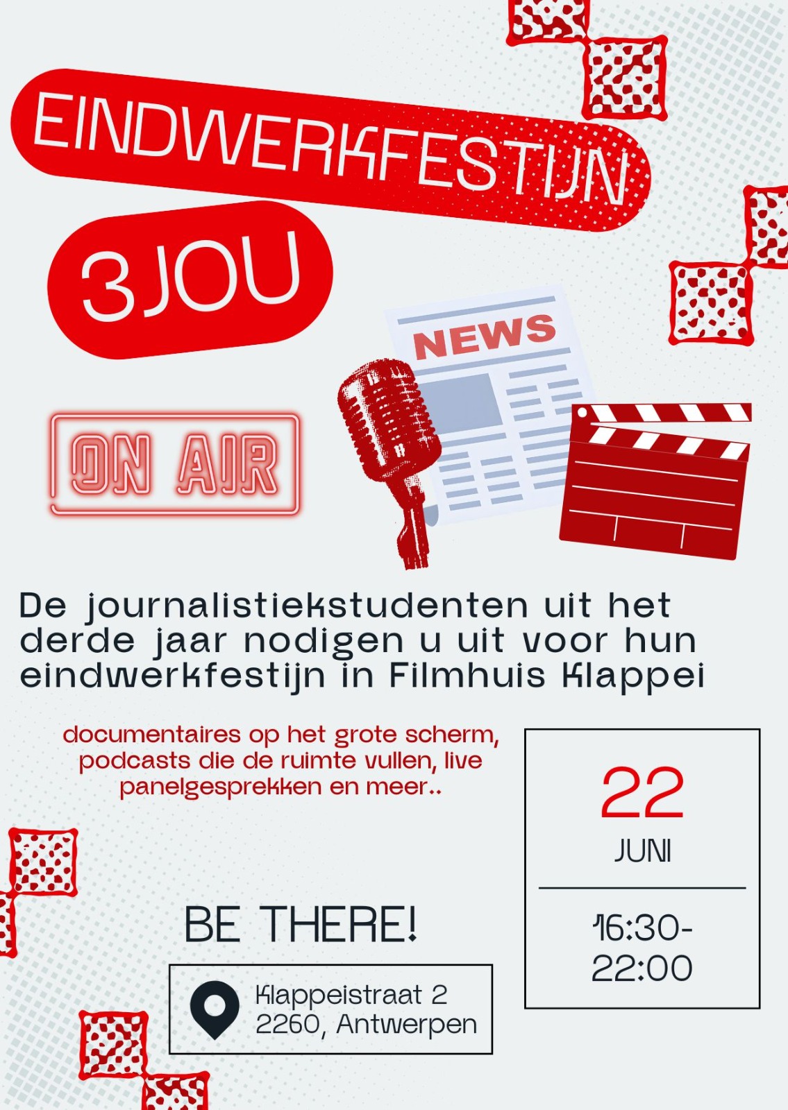 Eindwerkfeest journalistiekstudenten