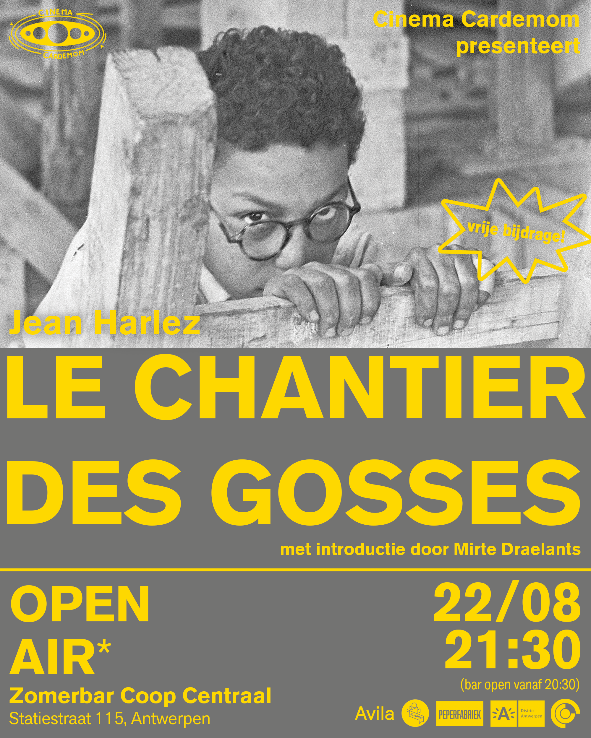 Cinema Cardemom in Coop Centraal: Le chantier des gosses (1970)